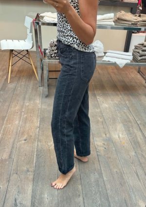 Red Button - Caitlina side patch black denim jeans