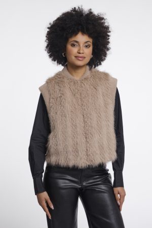 Rino & Pelle - Alvita - Faux fur vestje zonder mouwen