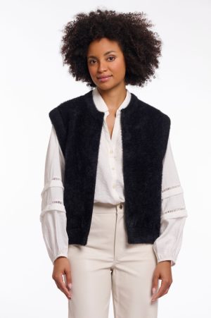 Rino & Pelle - Elona- Pluche gilet vestje zonder mouwen