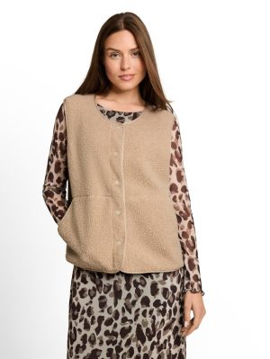 Teddy mouwloze gilet