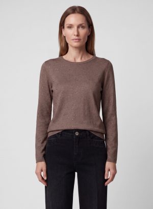 Fijne pull met strass