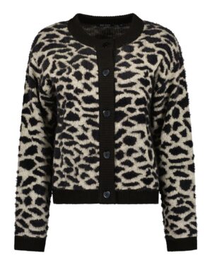 Gebreide gilet met pluche