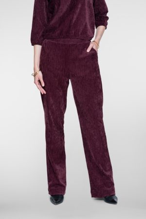 Geisha - Velouren broek op elastische boord