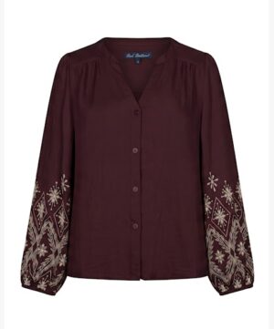 Red Button - Blouse embroidery