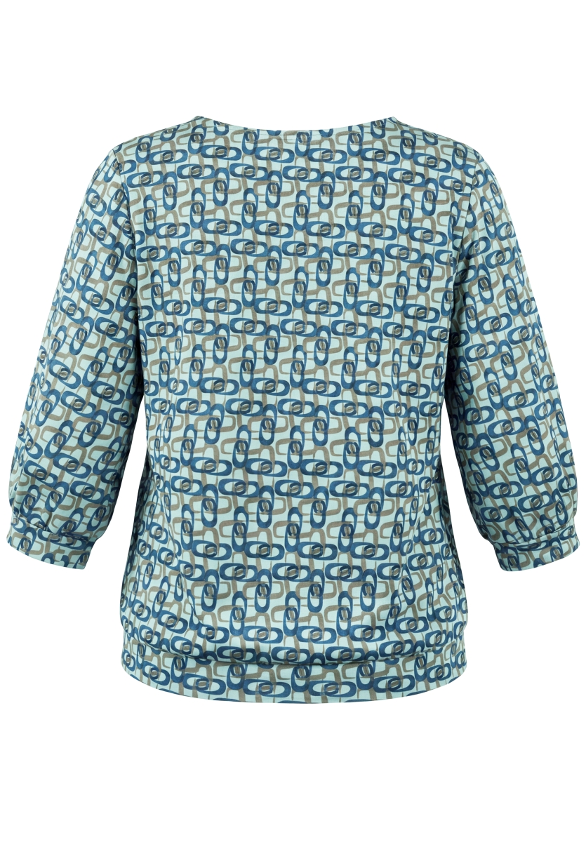 Bianca - Julie - T-shirt met print op boordje