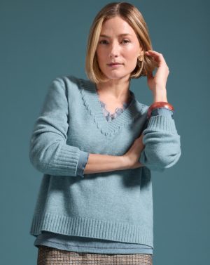Bianca - Venus - Gebreide pull met mooie V-hals