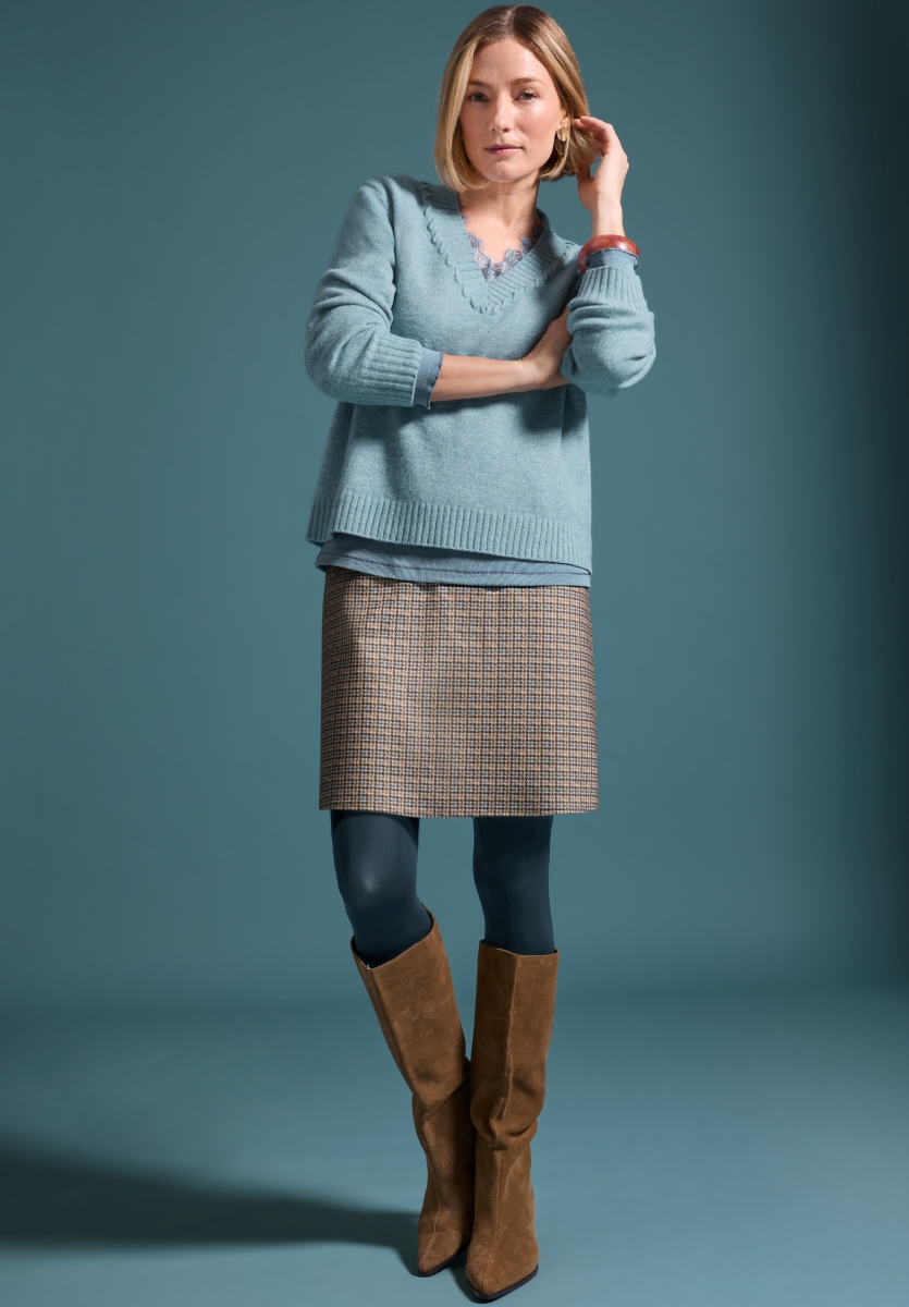 Bianca - Venus - Gebreide pull met mooie V-hals