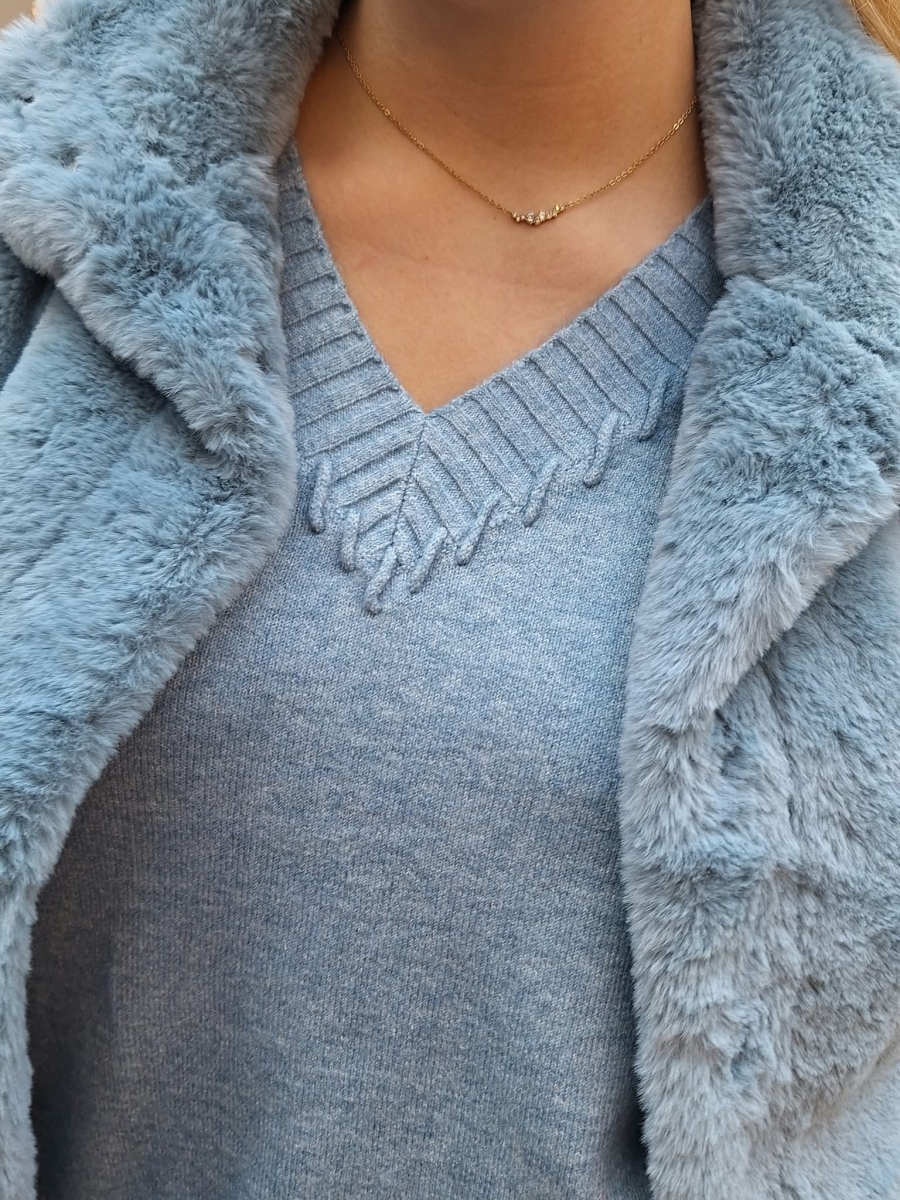 Bianca - Venus - Gebreide pull met mooie V-hals