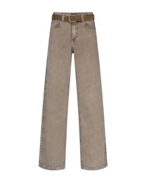 Colette & belt washed twill color pants L33