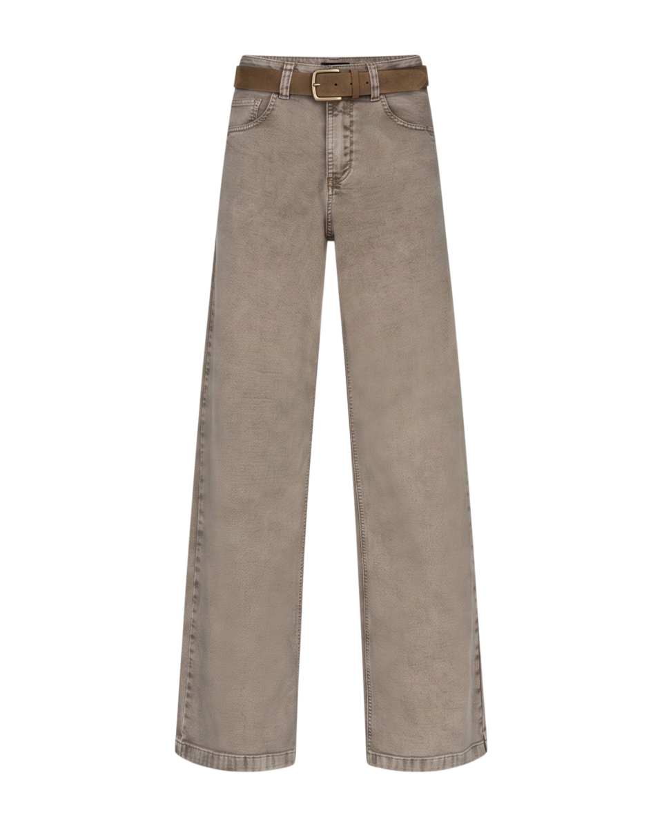 Colette & belt washed twill color pants L33
