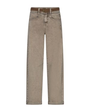 Red Button - Korine & belt washed twill jeans