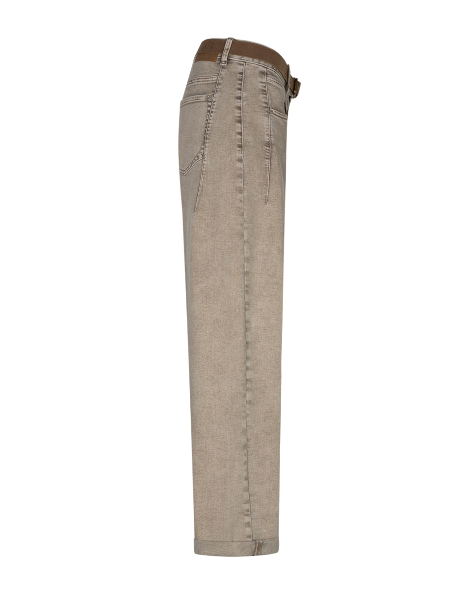 Red Button - Korine & belt washed twill jeans
