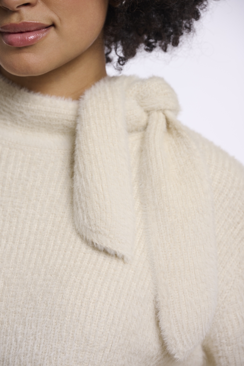 Rino & Pelle - Griselda - Pluche pull met strik