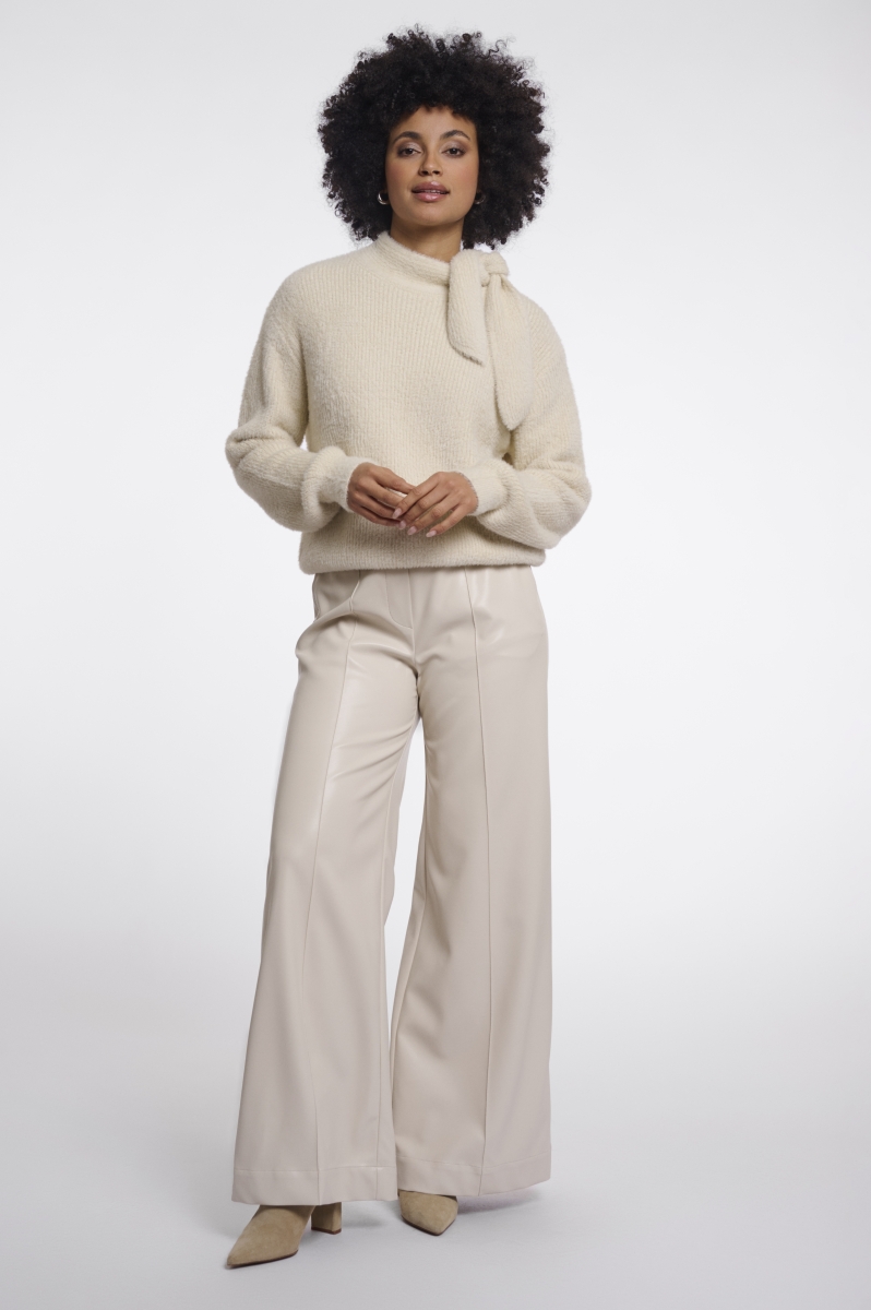 Rino & Pelle - Griselda - Pluche pull met strik