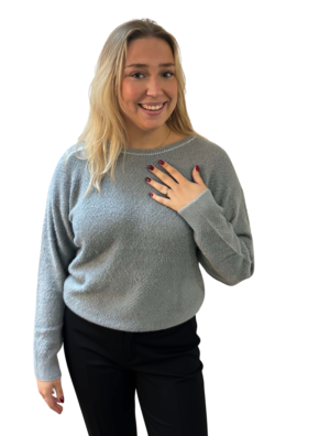 Yes Zee - Pluche pull met lurex
